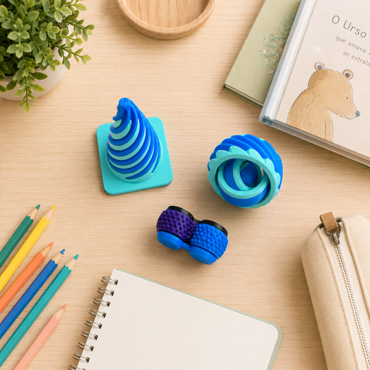 Kit Sensorial 3D Relax – 3 Peças