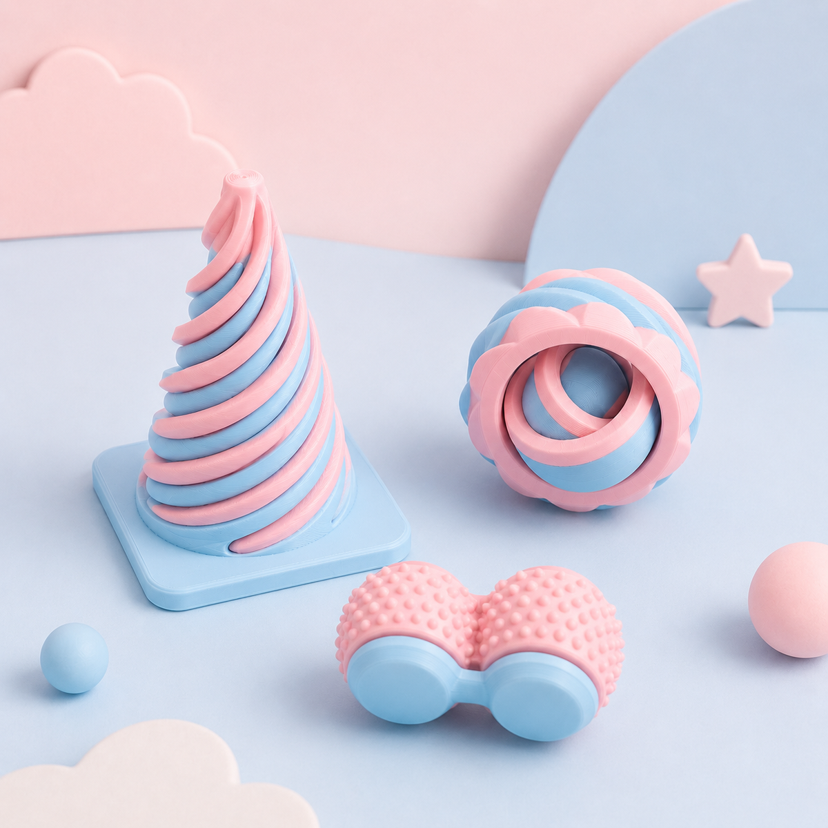Kit Sensorial 3D Relax – 3 Peças