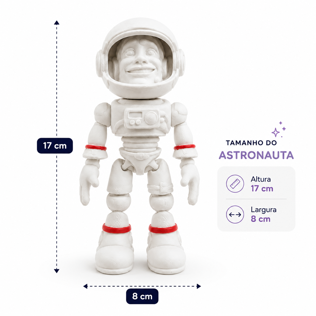Astronauta Sensorial Articulado 3D – Foco e Relaxamento