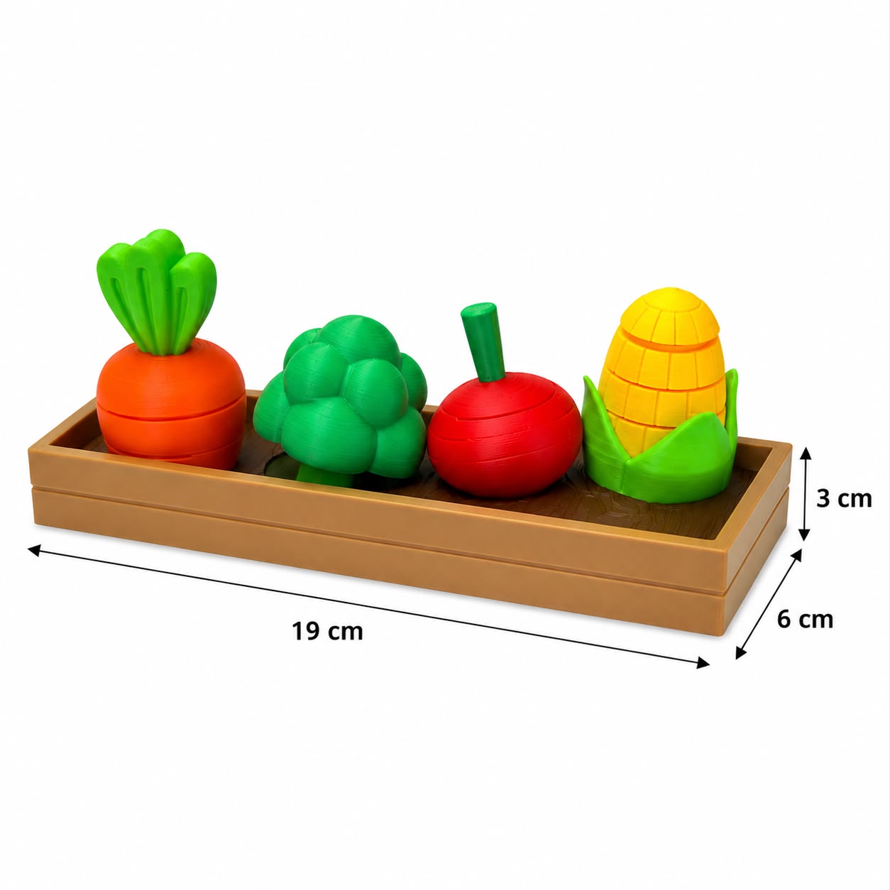 Horta Divertida 3D – Brinquedo Educativo de Montar
