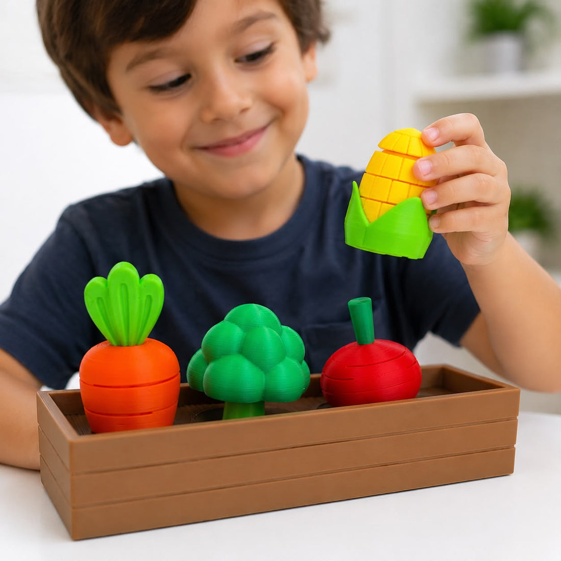 Horta Divertida 3D – Brinquedo Educativo de Montar