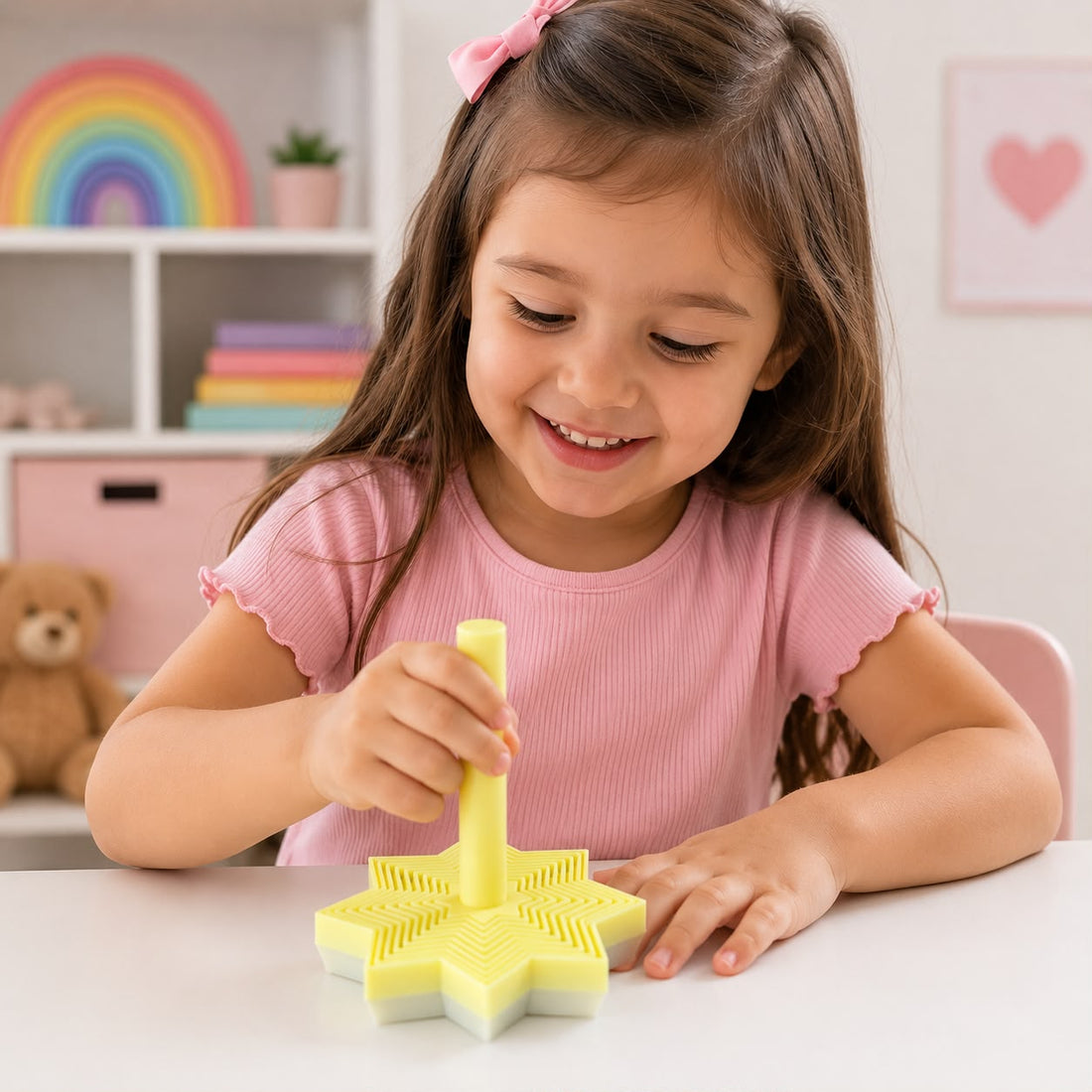 Estrela Sensorial de Encaixe 3D