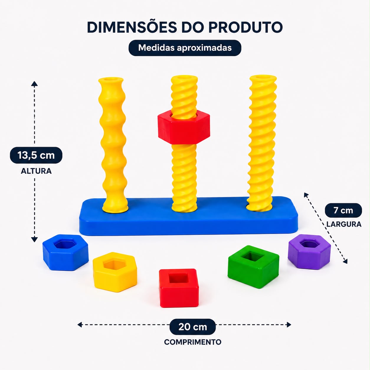 Torre Sensorial Rosqueia & Encaixa 3D