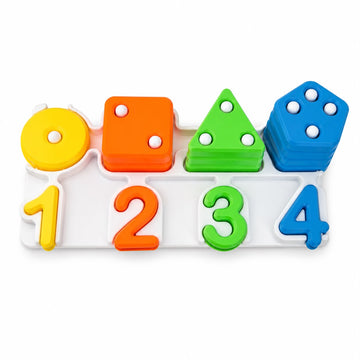 Encaixa & Conta – Brinquedo Educativo de Formas e Números