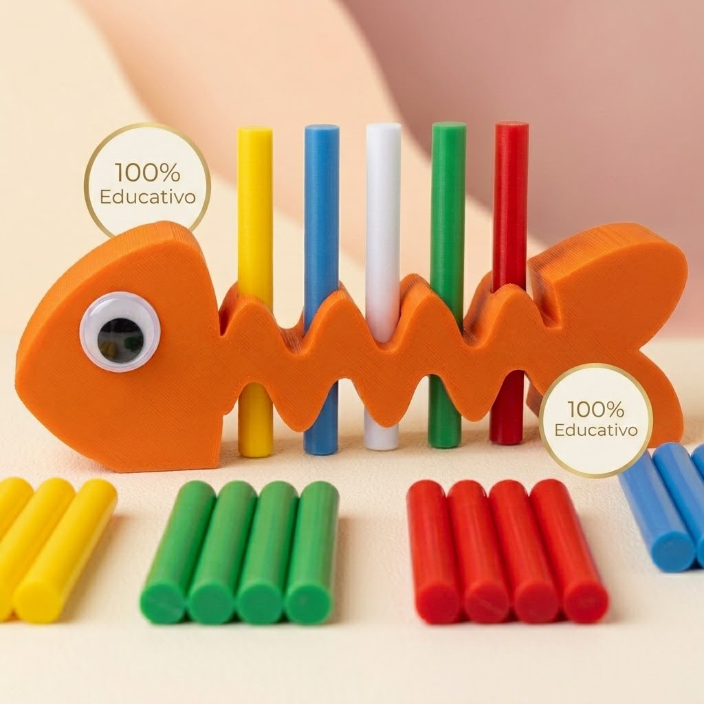 Jogo de Encaixe Peixinho  – Brinquedo Educativo Infantil