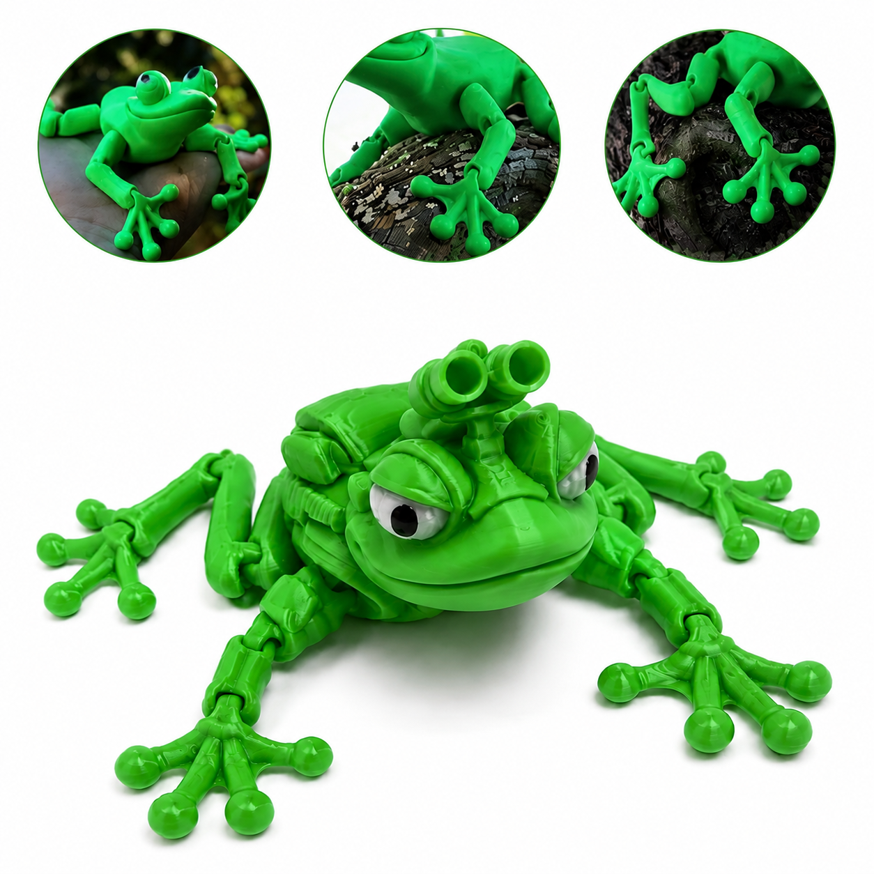 Sapo Articulado 3D ZenKids – Brinquedo Sensorial Anti-Stress