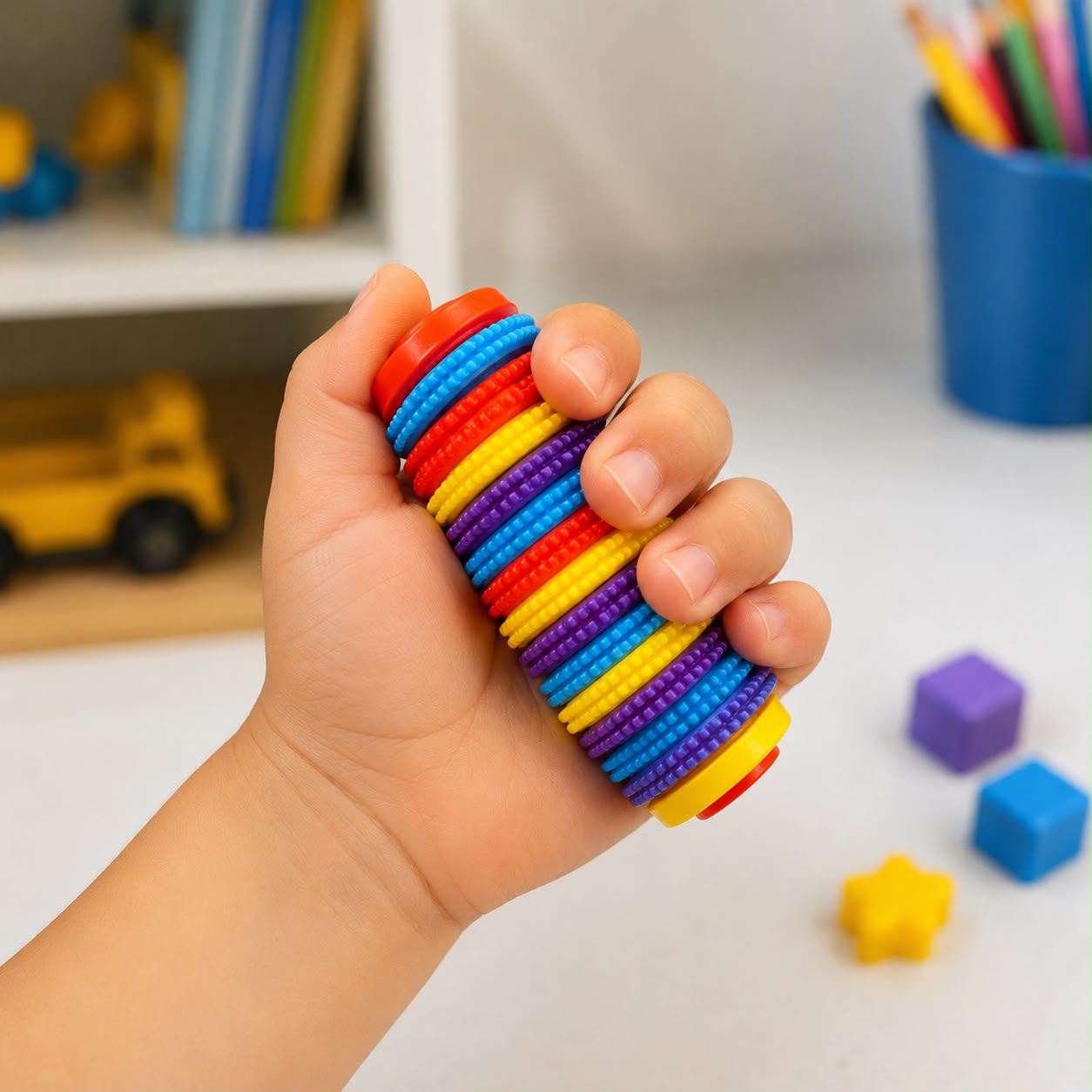 Rolo Sensorial Fidget 3D – Relaxamento e Foco