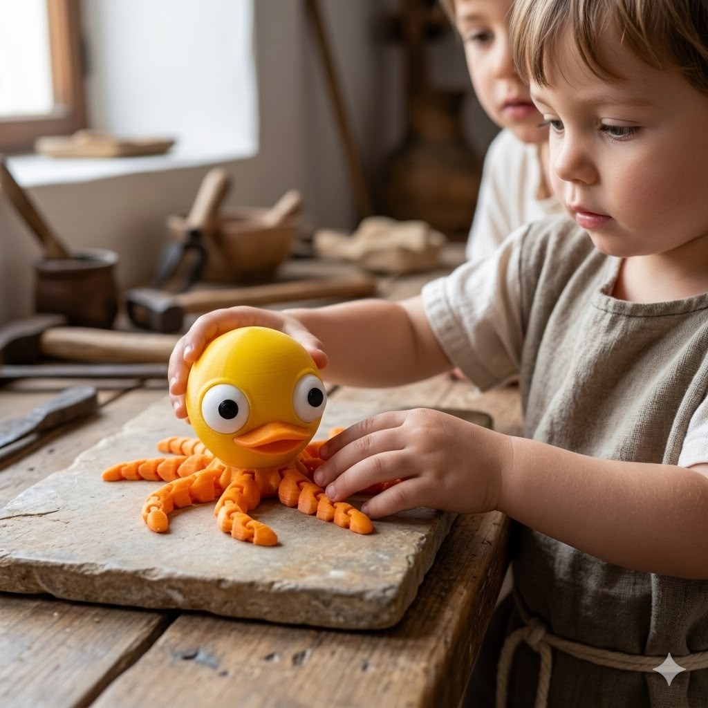 PolvoPato Kids – Brinquedo Sensorial Articulado 3D