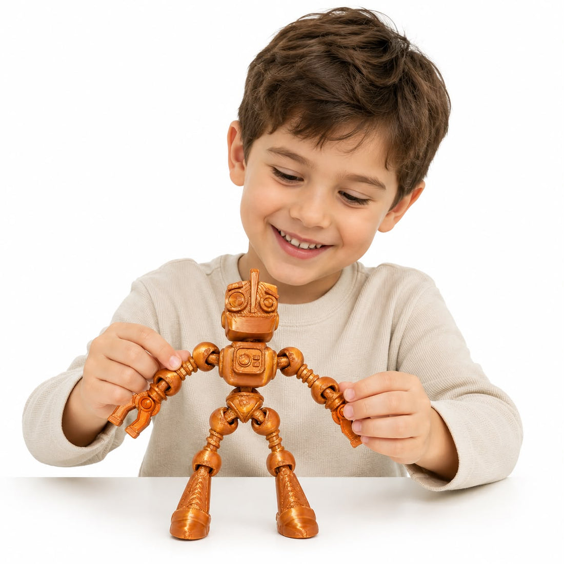 RoboFlex Kids – Robô Sensorial Articulado 3D