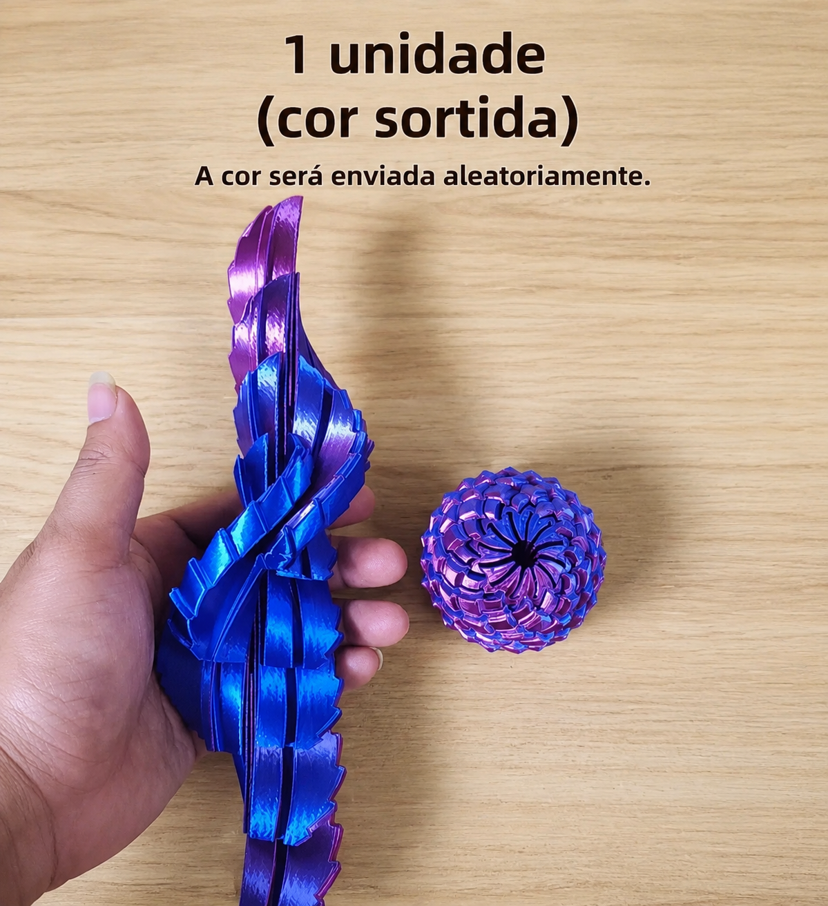 Ovo Sensorial Articulado 3D – Brinquedo Anti-Stress e Coordenação