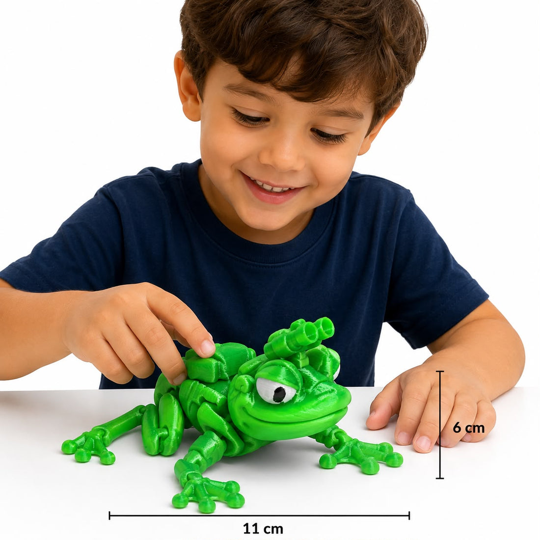 Sapo Articulado 3D ZenKids – Brinquedo Sensorial Anti-Stress
