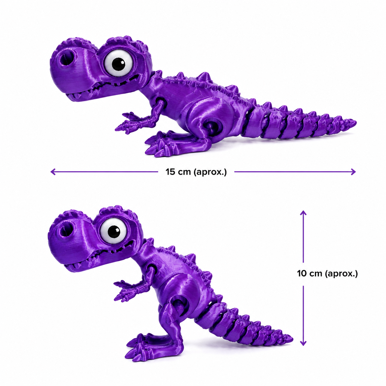 DinoCroc 3D – Dinossauro Sensorial Articulado Flexível