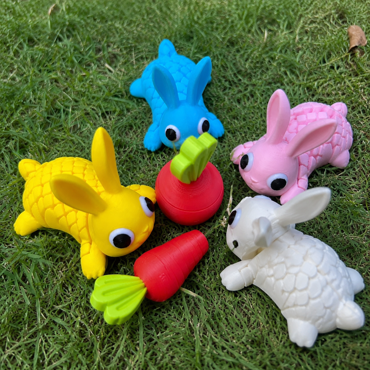 Coelhinho Sensorial Articulado 3D – Brinquedo Anti-Stress Infantil