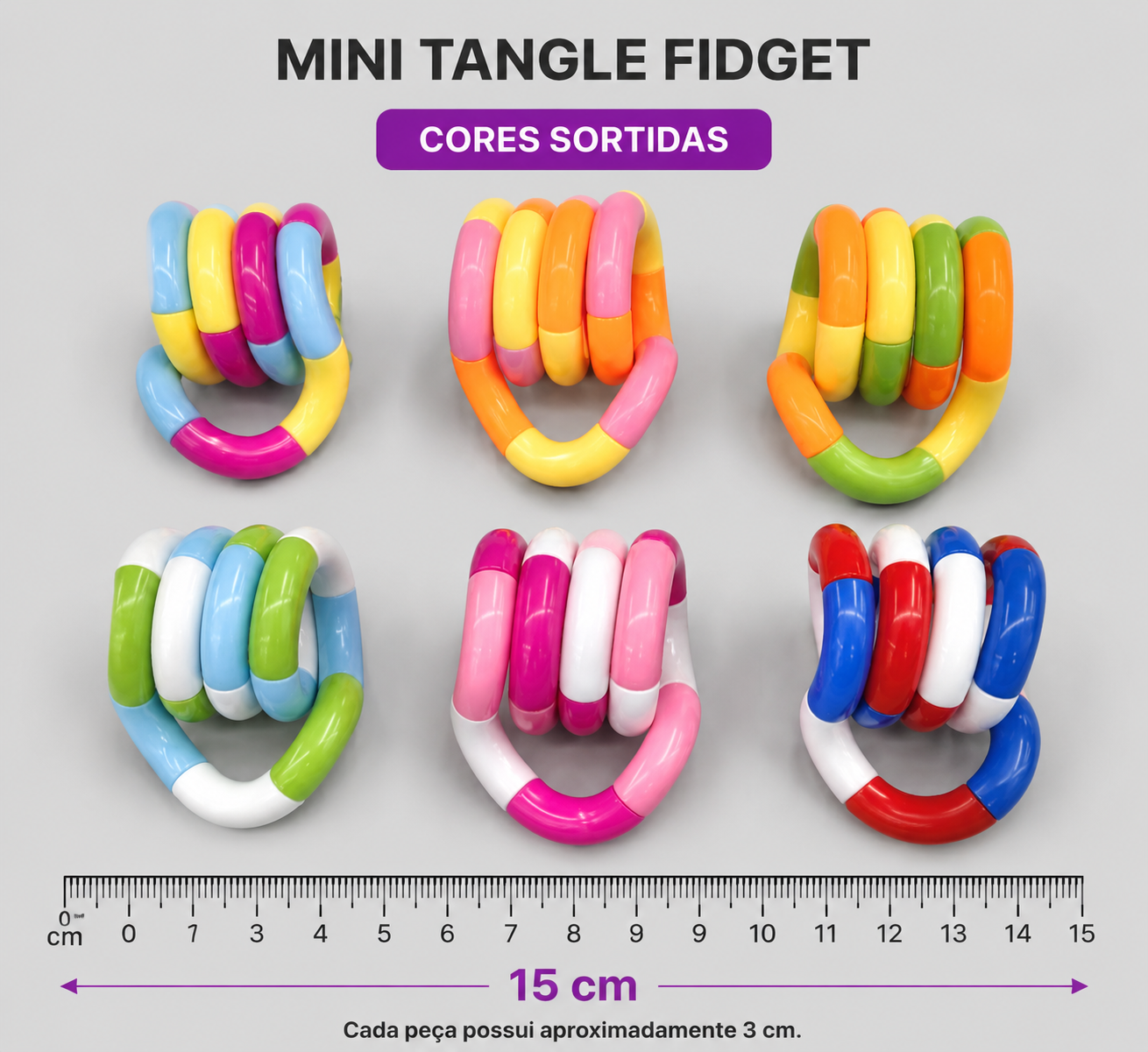 Cobra Flexível Sensorial 3D – Brinquedo Anti-Stress