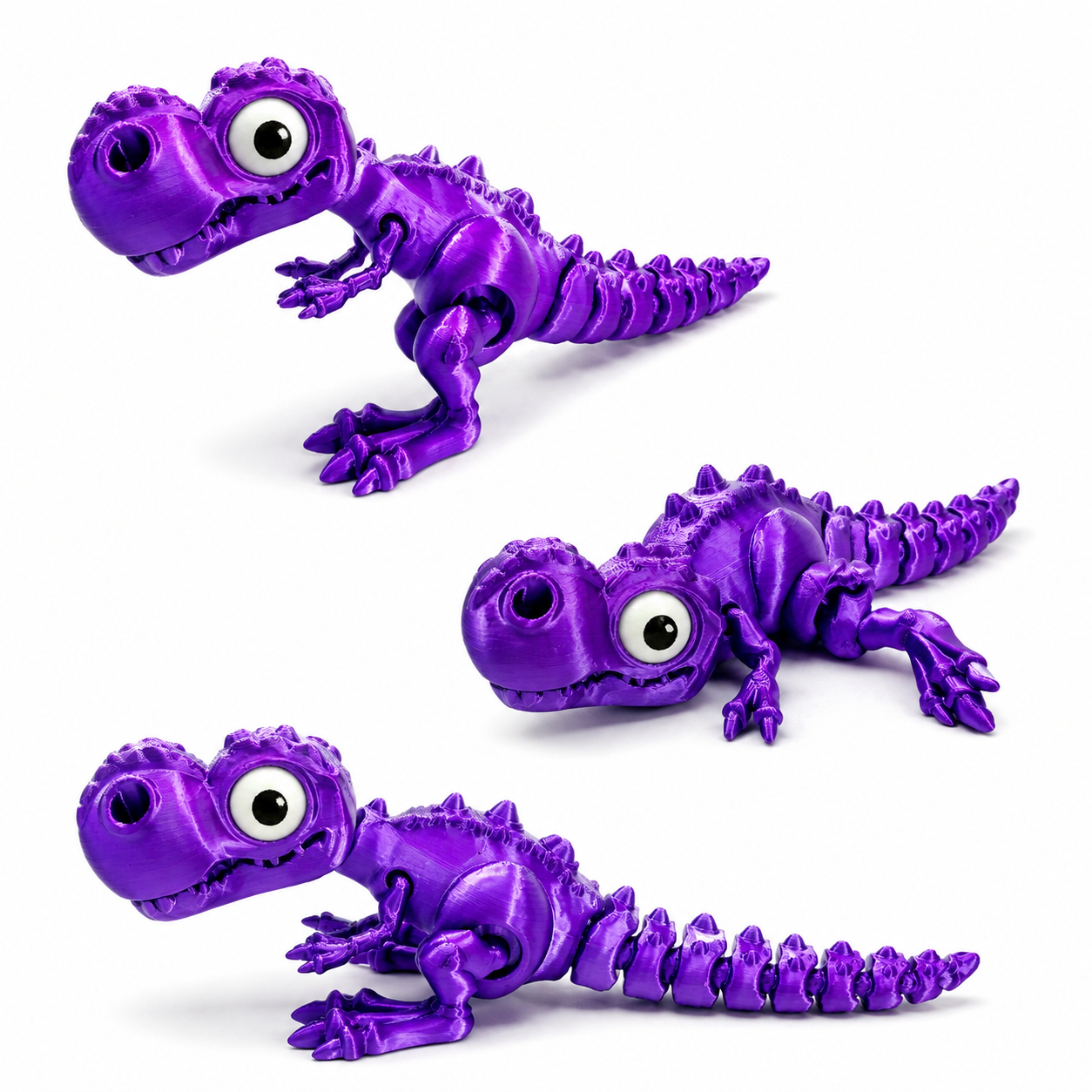 DinoCroc 3D – Dinossauro Sensorial Articulado Flexível