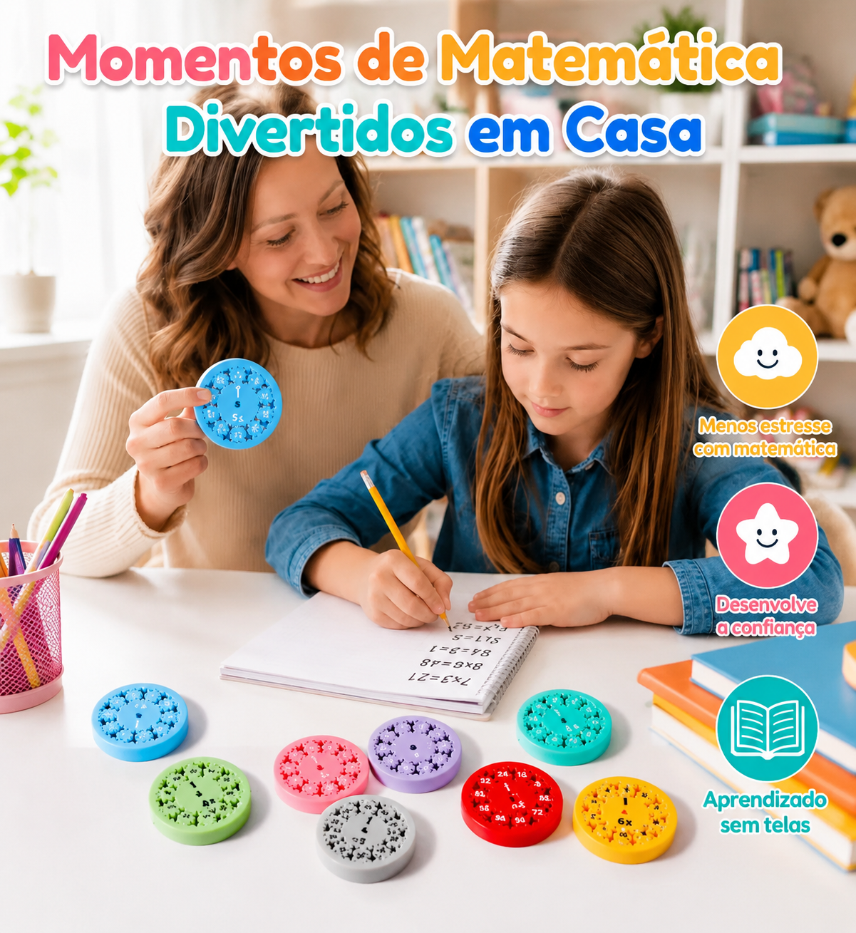 Caixa Spinner Matemática 3D – Aprendizagem e Coordenação