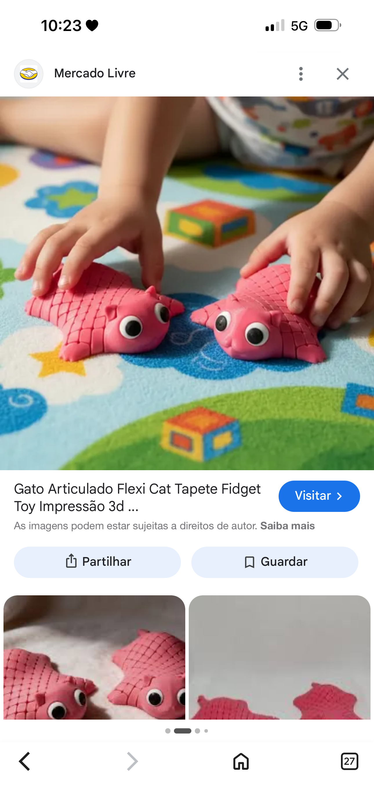Gatinho Sensorial Articulado 3D – Brinquedo Relaxante Infantil