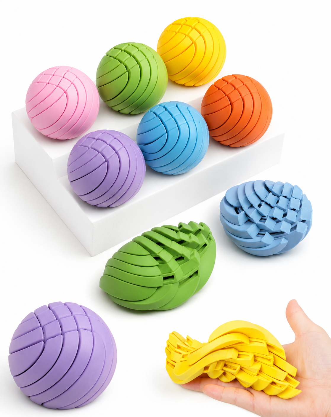 Bola Sensorial Flexível 3D