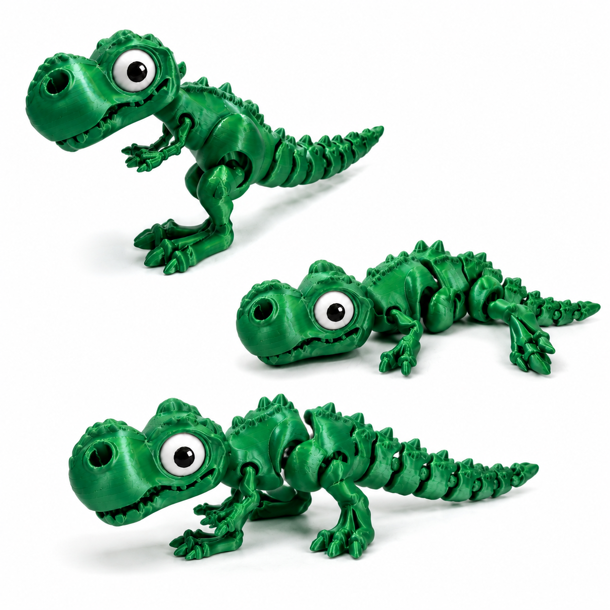DinoCroc 3D – Dinossauro Sensorial Articulado Flexível