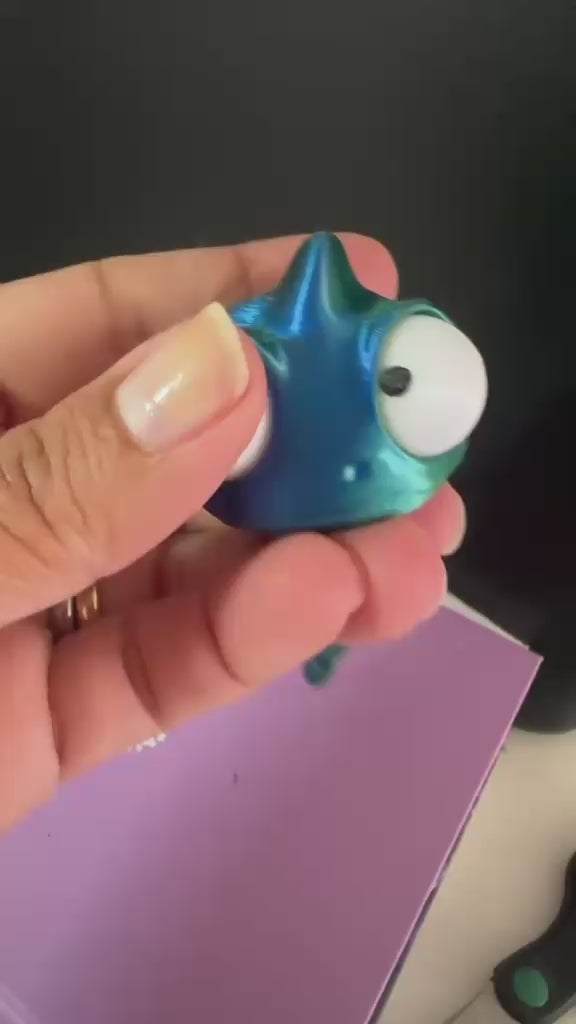 Camaleão Sensorial Articulado 3D – Brinquedo Flexível Educativo